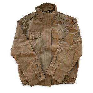 Women’s Faux Suede Bomber Jacket size medium